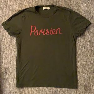 Maison Kitsune “Parisien” screen printed tee